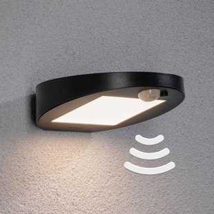 Paulmann LED-zonne-buitenwandlamp Ryse, antraciet