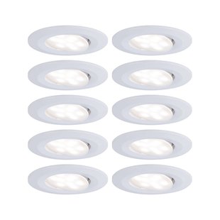 Paulmann Calla LED inbouwspot, Ø9cm, 840, 10 stuks, wit, IP65