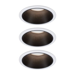 Paulmann Cole LED Spotlight, zwart-wit, 3per set