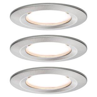 Paulmann Nova LED inbouwlamp per 3, star, ijzer Paulmann Nova LED inbouwlamp per 3, star, ijzer