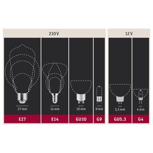 Paulmann LED lamp E27 filament oranje 1,1W