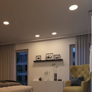 Paulmann LED panel Aero dimtowarm rond chroom 17,5