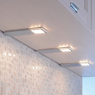 Paul Neuhaus Helena LED meubelverlichting, 19 x 7 cm, set van 3, sensor, metaal