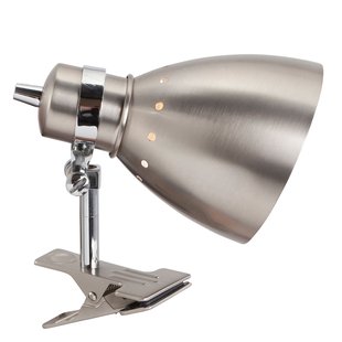 Steinhauer Klemlamp Spring, staal geborsteld