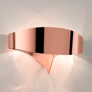 Selène LED wandlamp Scudo van staal, koper