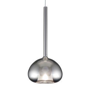 URBAN by Sforzin Glazen hanglamp Beba, 1-lamp in chroom