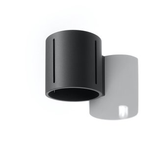 SOLLUX LIGHTING Wandlamp Topa up/down, zwart frame