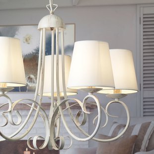 ONLI Kroonluchter Pompei, 5-lamps met kappen ONLI Kroonluchter Pompei, 5-lamps met kappen