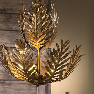 ONLI Hanglamp Felce als varen in brons