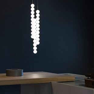 Terzani Abacus hanglamp, messing, 3x10 bollen