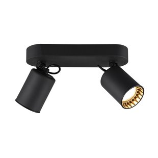 Trio Lighting Plafondspot Pago, 2-lamps, zwart