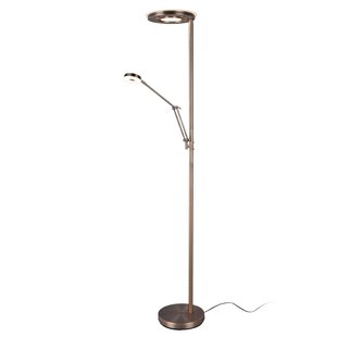 Trio Lighting LED uplighter Barrie met leeslampje oud messing