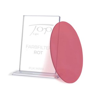 Top Light Kleurenfilter bij armatuurserie Puk Maxx, rood