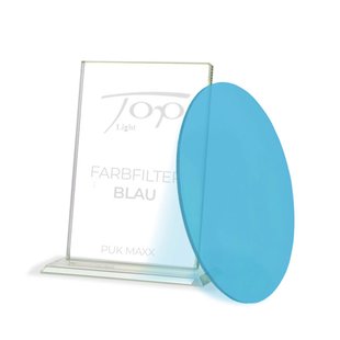 Top Light Kleurenfilter bij armatuurserie Puk Maxx, blauw