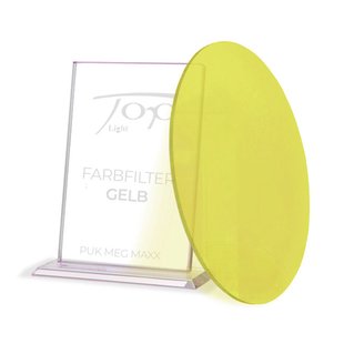 Top Light Kleurenfilter voor de lampenserie Puk Meg Maxx, geel