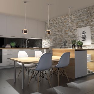 Top Light Puk Meg Maxx Drop Solo hanglamp, chroom, G9