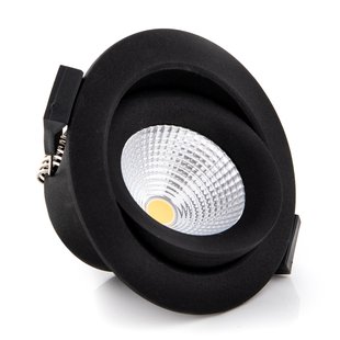The Light Group SLC One 360° LED inbouwlamp zwart 2.700K