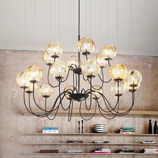 Vistosi Design-kroonluchter Puppet van Muranoglas