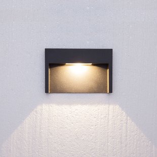 Lucande 3 W LED wandlamp Mitja, IP65