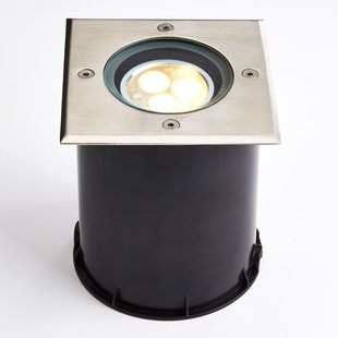 Lucande LED grondspot inbouwlamp Jos, hoekig, draaibaar, IP67