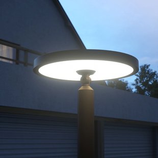 Lucande LED buitenlamp Akito, antraciet, 220 cm, IP54 Lucande LED buitenlamp Akito, antraciet, 220 cm, IP54