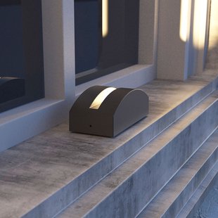 Lucande Marka LED buitenlamp, aluminium donkergrijs