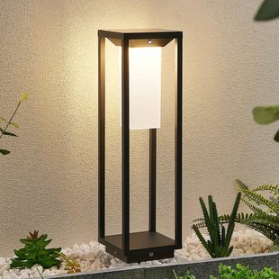 Lucande LED-zonnevoetlamp Eliel, hoogte 50 cm, zwart