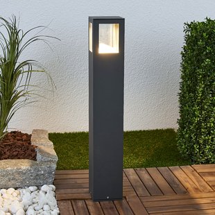 Lucande LED tuinpadverlichting Nicola, 65 cm, antraciet, P54