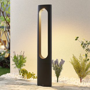 Lucande LED tuinpadverlichting Fenti, 90 cm, antraciet, aluminium