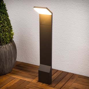 Lucande LED tuinpadverlichting Nevio, 60 cm, antraciet, metaal