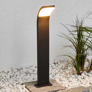 Lucande Timm LED tuinpadverlichting, 60 cm, antraciet, metaal, IP54