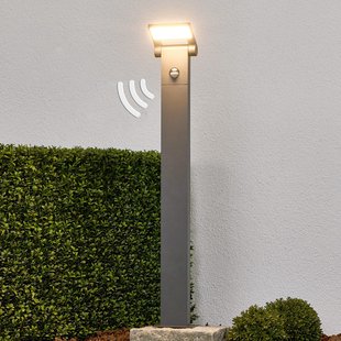 Lucande LED tuinpadverlichting Marius met sensor, 80 cm