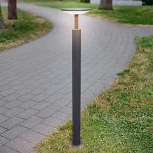 Lucande LED tuinpadverlichting Fenia, 100 cm, antraciet, IP65