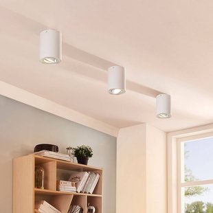 Arcchio plafondspot Jolina, rond, wit, 13 cm, metaal