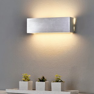 Lindby Hoekige aluminium LED  wandlamp Ranik