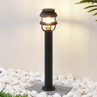 Lindby tuinpadverlichting Alvaro, antraciet, 60 cm, IP44, E27