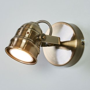 Lindby wandspot Leonor, messing, metaal, 1-lamp, 9,5 cm Lindby wandspot Leonor, messing, metaal, 1-lamp, 9,5 cm