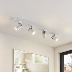 Lindby spot Kardo, 4-lamps, wit, metaal, IP44 Lindby spot Kardo, 4-lamps, wit, metaal, IP44