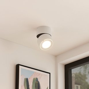 Arcchio LED plafondspot Rotari, wit, 1-lamp, 1560lm Arcchio LED plafondspot Rotari, wit, 1-lamp, 1560lm