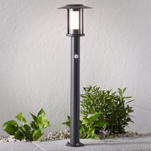 Lindby Gregory LED tuinpadverlichting, 76cm, sensor, donkergrijs, IP44 Lindby Gregory LED tuinpadverlichting, 76cm, sensor, donkergrijs, IP44