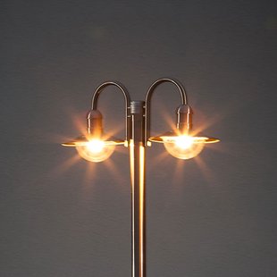 Lindby lantaarnpaal Damion, 200 cm, 2-lamps, E27, IP44