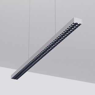 Arcchio LED kantoor hanglamp Jolinda, zilver, 118cm, omhoog/omlaag
