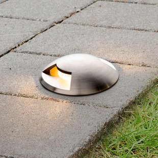 Lucande grondspot inbouwlamp Helene, Ø 9 cm, aluminium, IP67