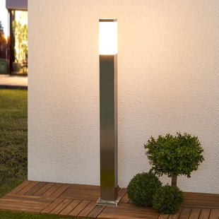 Lindby tuinpadverlichting Lorian, 100 cm, roestvrij staal, IP44, E27