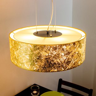 Quitani hanglamp Aura, goud, Ø 50 cm, 4-lamps Quitani hanglamp Aura, goud, Ø 50 cm, 4-lamps