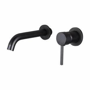 Inbouw Wastafelkraan BWS Nero met Inbouwdeel Mat Zwart