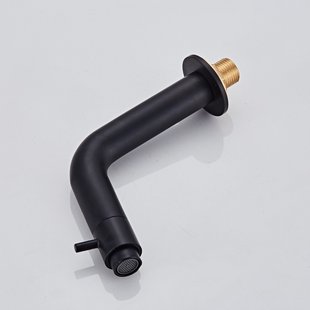 Inbouw Fonteinkraan BWS Nero Messing Mat Zwart