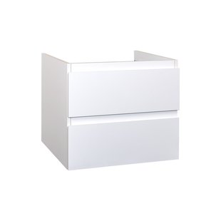 Badkamermeubelset BWS Sally 60 cm Twee Soft-Close Lades Hoogglans Wit