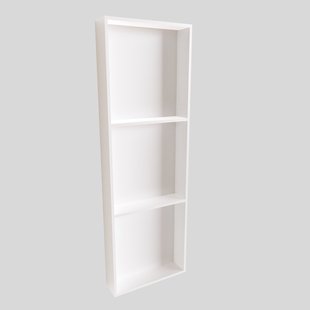 In Of Opbouwnis BWS 59.5x29.5x8 cm met 3 Schappen Wit