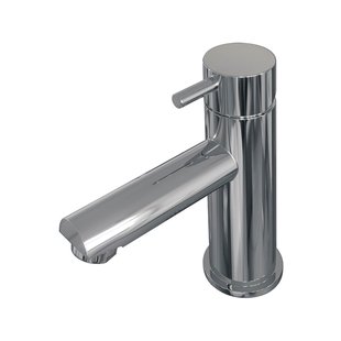 Wastafelmengkraan Brauer Chrome Edition Coldstart Opbouw Laag Korte Ronde Hendel Chroom